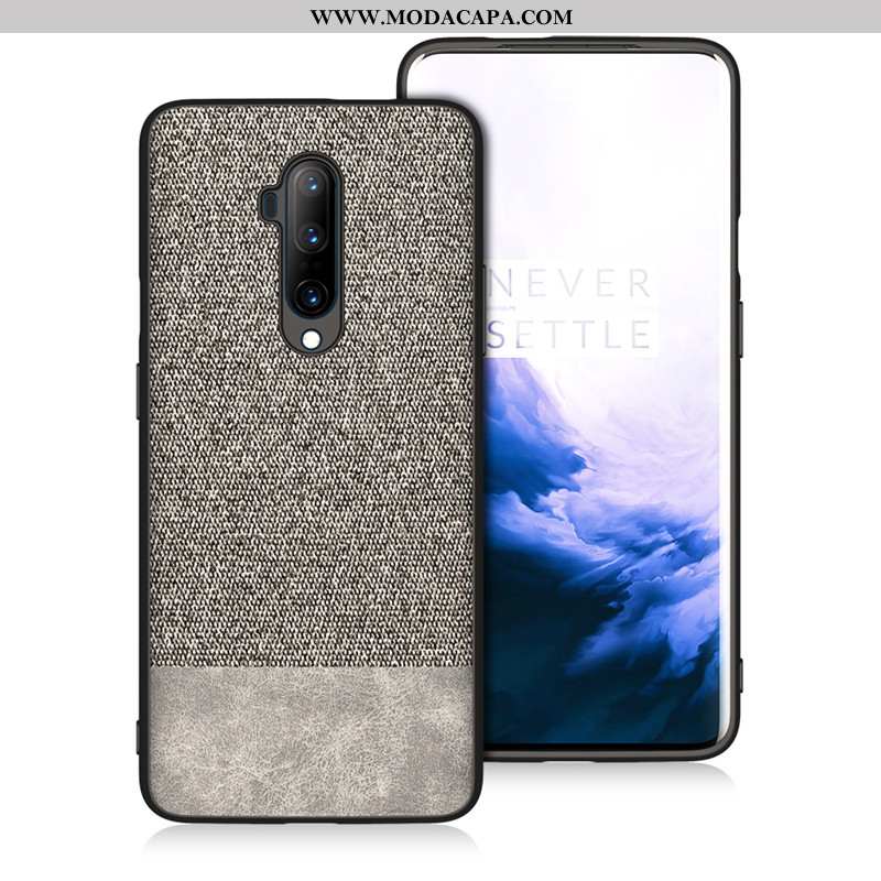 Capas Oneplus 7t Pro Soft Tecido Completa Tendencia Azul Escuro Protetoras Baratos