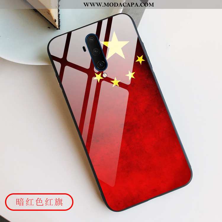 Capas Oneplus 7t Pro Protetoras Criativas Vermelho Telemóvel Completa Vidro Barato