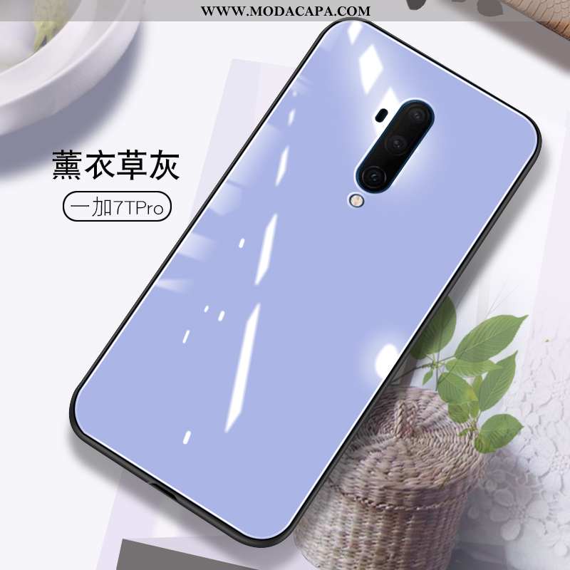 Capa Oneplus 7t Pro Vidro Telemóvel Cases Capas Antiqueda Personalizada Malha Baratas