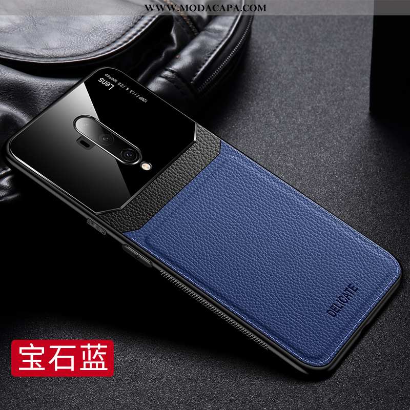 Capas Oneplus 7t Pro Fosco Slim Azul Escuro Cases Completa Resistente Soft Comprar