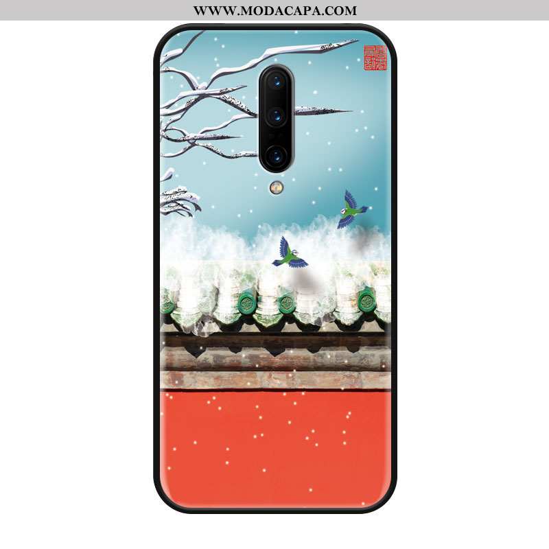 Capas Oneplus 8 Retro Telemóvel Protetoras Silicone Palace Midi Neve Baratas