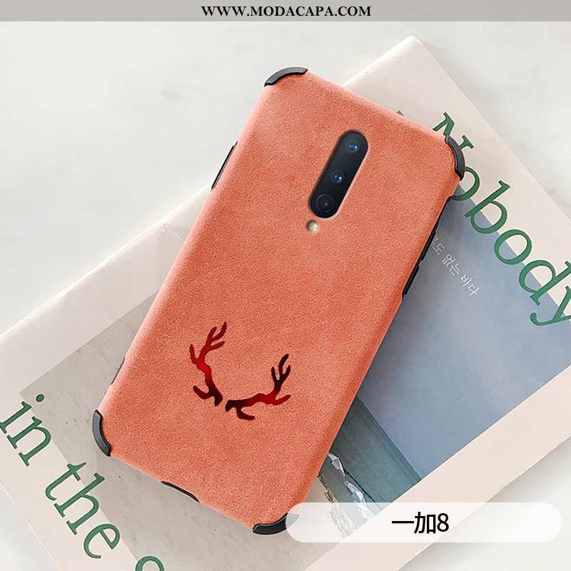 Capa Oneplus 8 Estilosas Vermelho Silicone Protetoras Rosa Telemóvel Antiqueda Barato