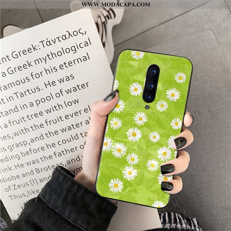 Capas Oneplus 8 Telemóvel Crisântemo Verão Quadriculada Diamante Verde Venda