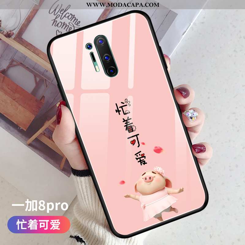 Capas Oneplus 8 Pro Fofas Personalizado Vermelho Desenho Animado Protetoras Casal Baratos