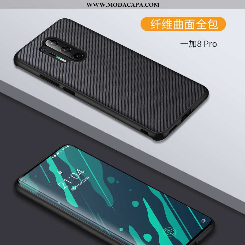 Capas Oneplus 8 Pro Transparente Super Completa Cases Protetoras Preto Baratas