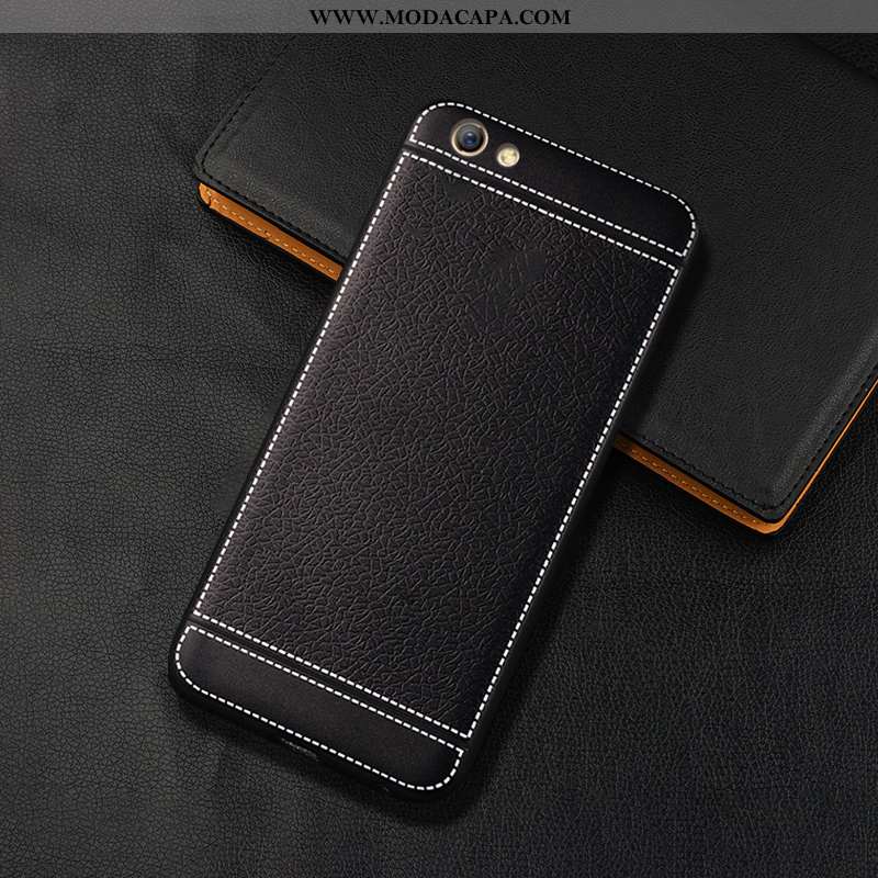 Capa Oppo A3 Silicone Telemóvel Minimalista Preto Cases Antiqueda Soft Baratas