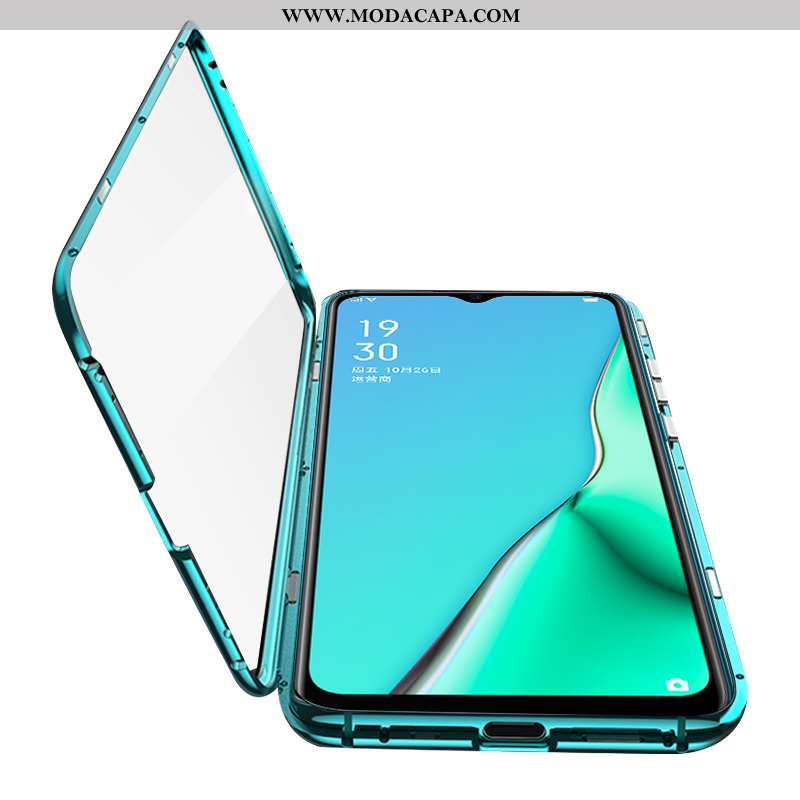 Capas Oppo A5 2020 Protetoras Completa Vidro Verde Dupla Face Telemóvel Cases Online