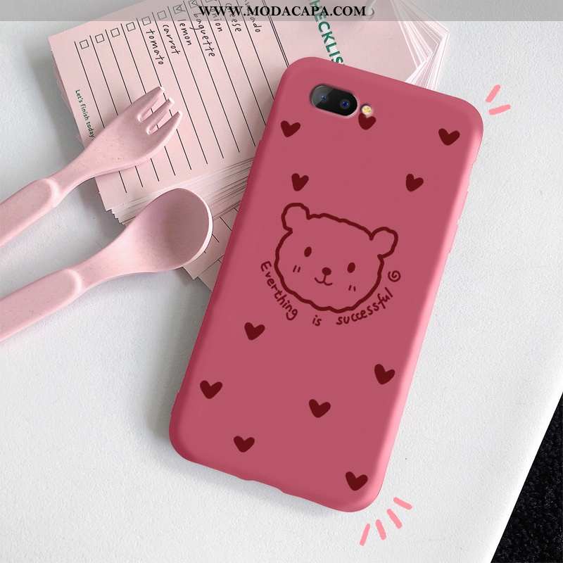 Capas Oppo A5 Silicone Super Personalizada Malha Slim Fosco Protetoras Promoção