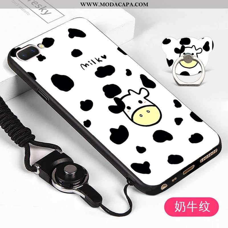 Capas Oppo A5 Desenho Animado Branco Antiqueda Telemóvel Protetoras Cases Soft Baratas