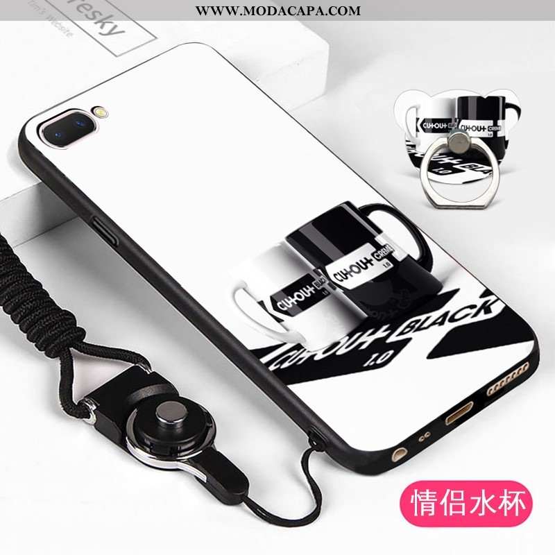 Capas Oppo A5 Desenho Animado Branco Antiqueda Telemóvel Protetoras Cases Soft Baratas