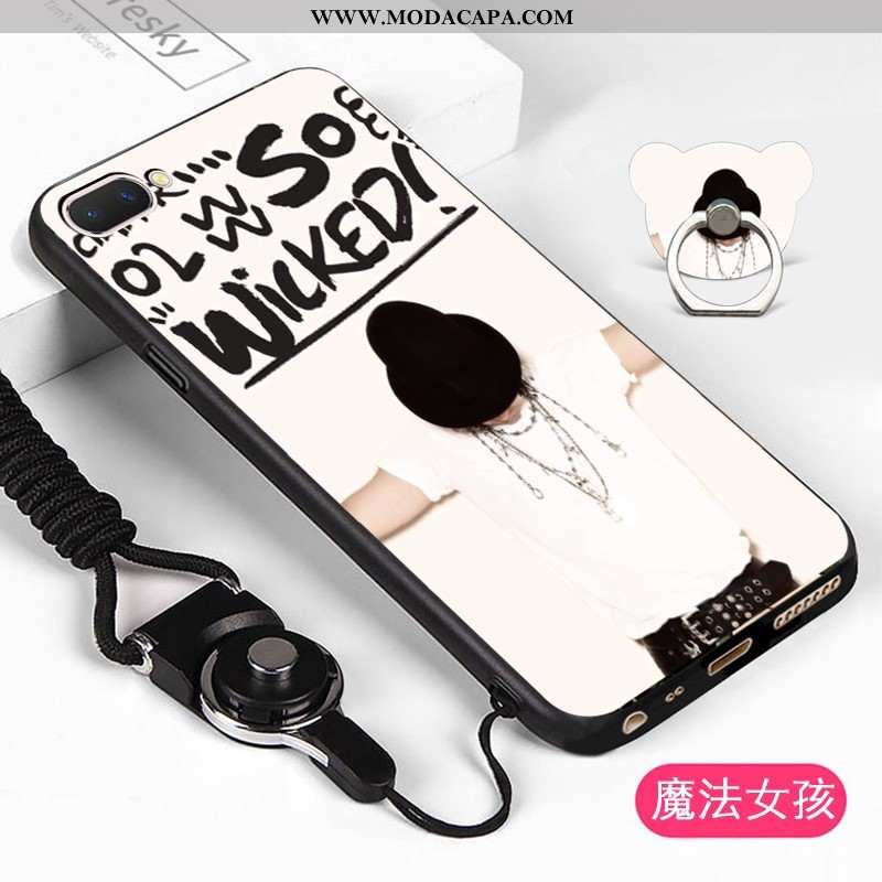 Capas Oppo A5 Desenho Animado Branco Antiqueda Telemóvel Protetoras Cases Soft Baratas