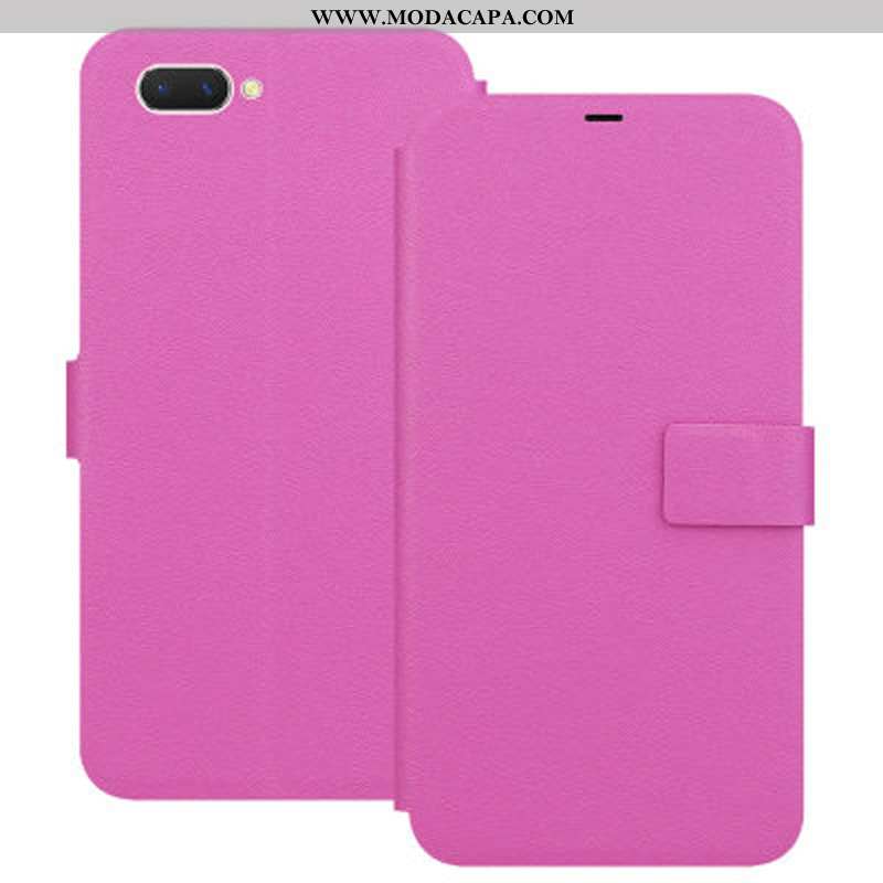 Capa Oppo A5 Soft Vermelho Couro Telemóvel Protetoras Cases Capas Baratos