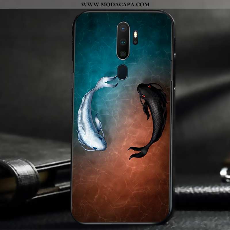 Capa Oppo A9 2020 Criativas Telemóvel Bege Soft Pintado Slim Capas Baratos