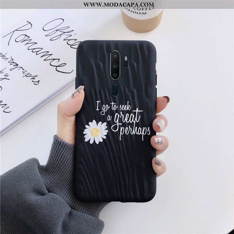 Capas Oppo A9 2020 Silicone Novas Desenho Animado Antiqueda Cases Soft Florido Promoção