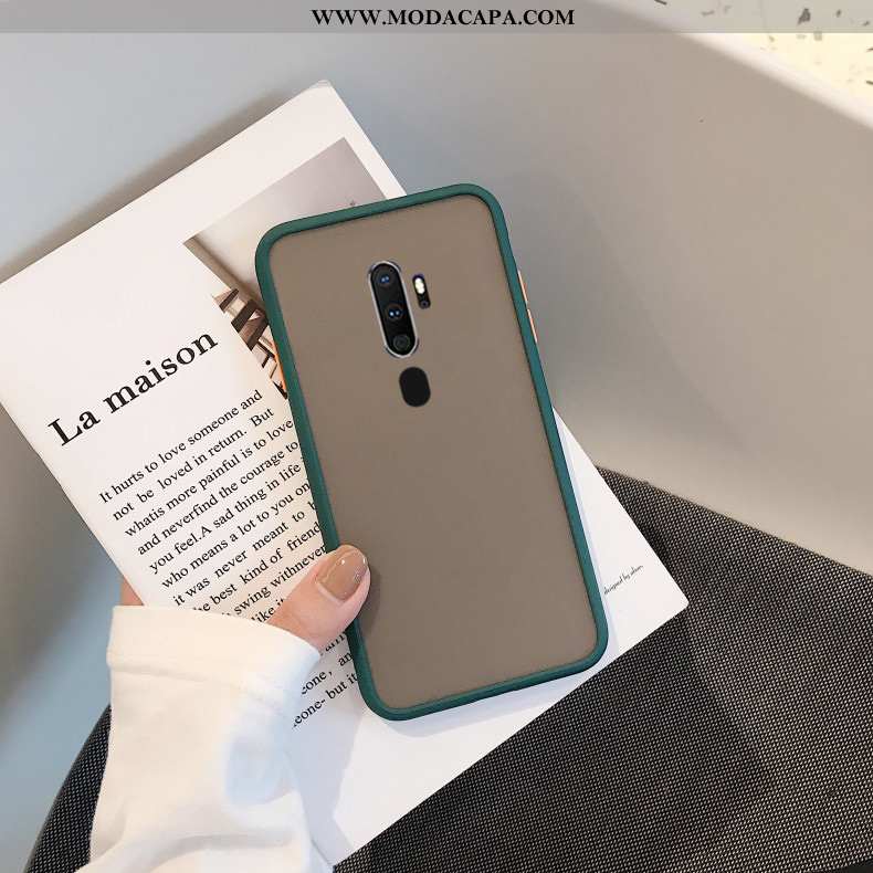 Capa Oppo A9 2020 Fosco Completa Vermelho Antiqueda Protetoras Cases Cor De Contraste Online