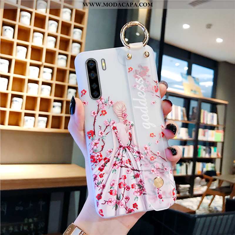 Capa Oppo A91 Transparente Antiqueda Silicone Wrisband Completa Telemóvel Cordao Baratos