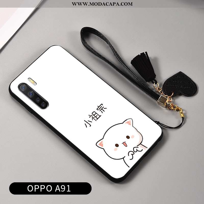 Capas Oppo A91 Silicone Desenho Animado Vermelho Completa Vidro Antiqueda Resistente Online