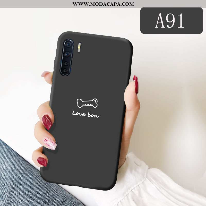 Capa Oppo A91 Protetoras Completa Malha Capas Telemóvel Preto Bonitos Online