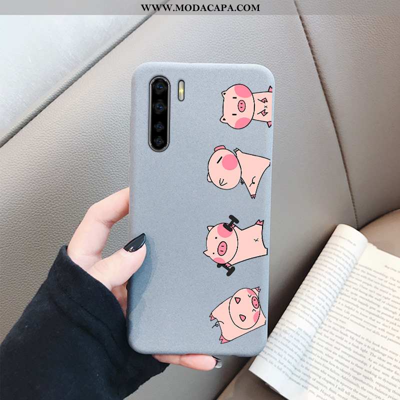 Capas Oppo A91 Fofas Telemóvel Aço Tendencia Simples Fosco Cinza Baratos