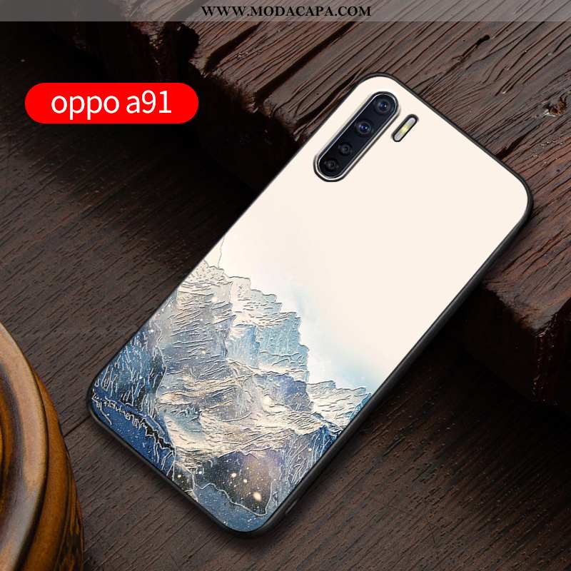 Capa Oppo A91 Protetoras Azul Personalizado Soft Cases Capas Customizadas Barato