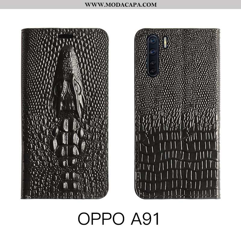 Capa Oppo A91 Couro Legitimo De Grau Vaca Protetoras Amarela Capas Couro Promoção