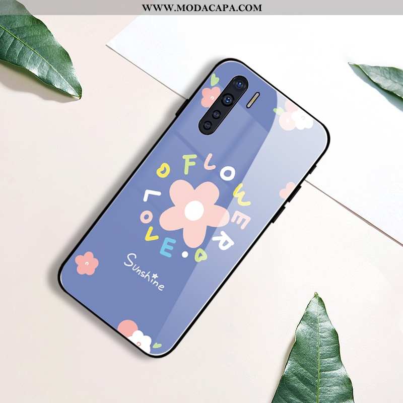 Capas Oppo A91 Personalizada Protetoras Frente Claro Azul Novas Venda