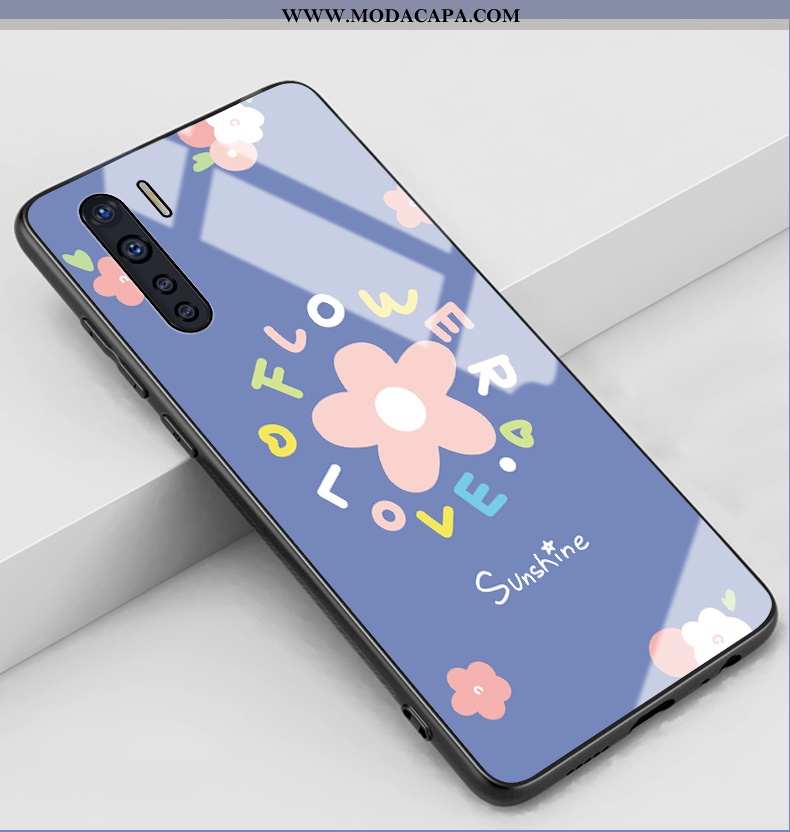 Capas Oppo A91 Personalizada Protetoras Frente Claro Azul Novas Venda