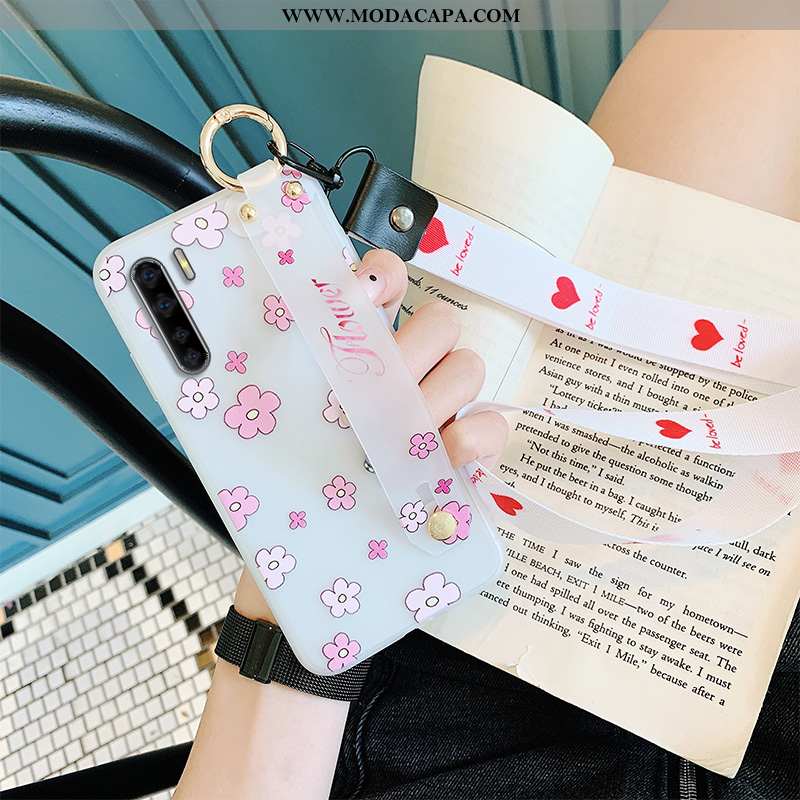 Capa Oppo A91 Protetoras Capas Soft Branco Tendencia Wrisband Silicone Venda