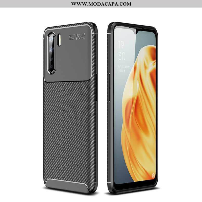 Capa Oppo A91 Soft Telemóvel Silicone Personalizado Completa Preto Capas Baratas