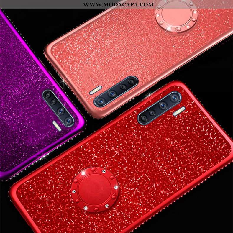 Capas Oppo A91 Transparente Soft Tendencia Silicone Completa Novas Suporte Baratos