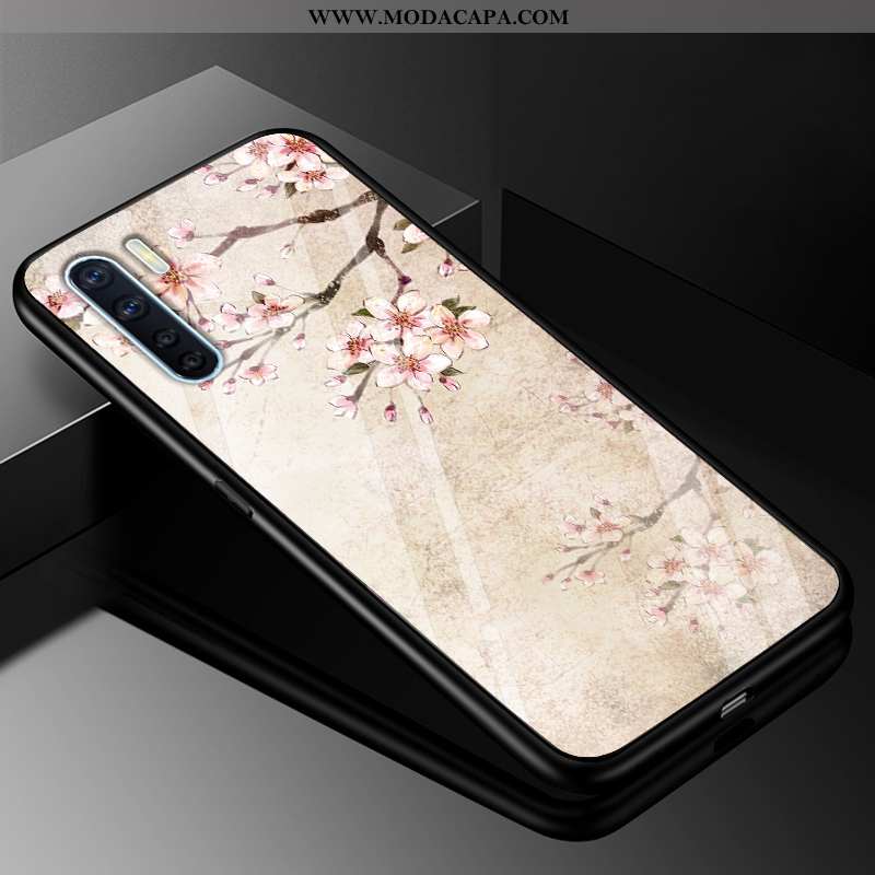 Capa Oppo A91 Vidro Silicone Completa Capas Cases Resistente Tendencia Baratos