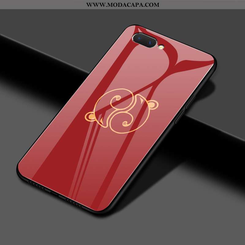 Capa Oppo Ax5 Desenho Animado Vidro Telemóvel Bonitos Protetoras Vermelho Casal Barato