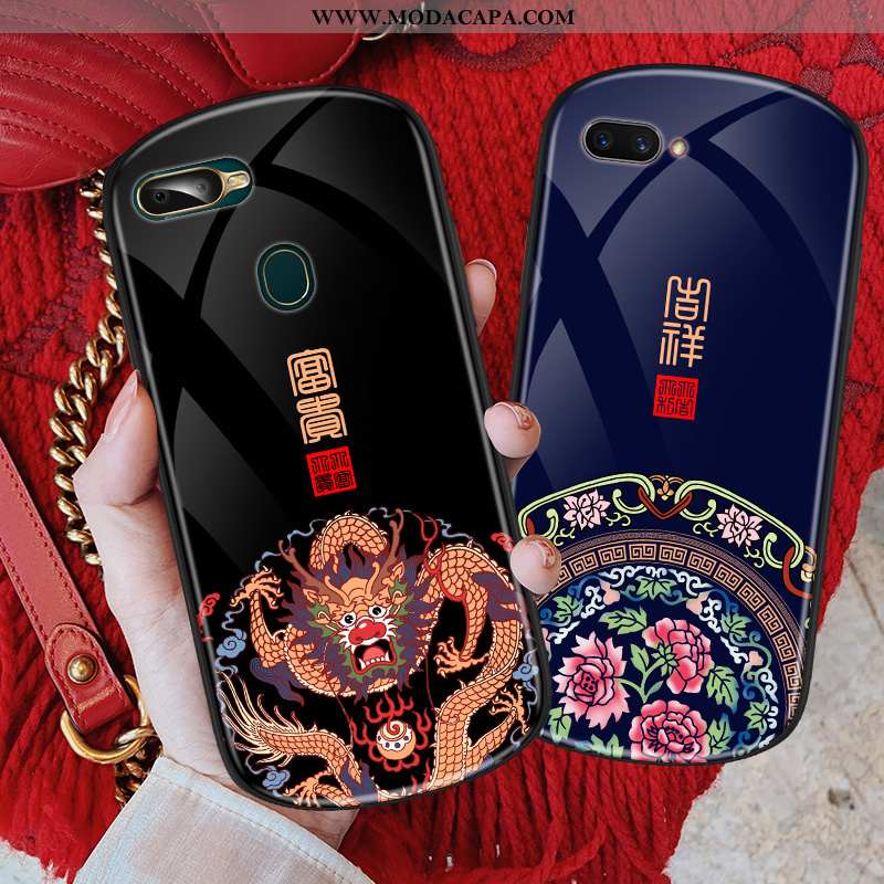 Capas Oppo Ax7 Criativas Preto Personalizado Tendencia Rosto Oval Telemóvel Venda