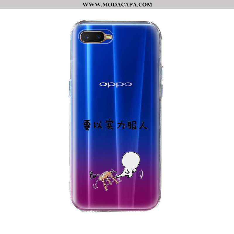 Capa Oppo Ax7 Estiloso Desenho Animado Capas Criativas Completa Silicone Azul Online