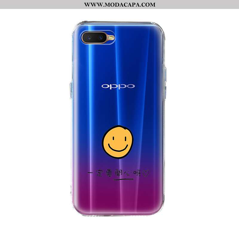 Capa Oppo Ax7 Estiloso Desenho Animado Capas Criativas Completa Silicone Azul Online