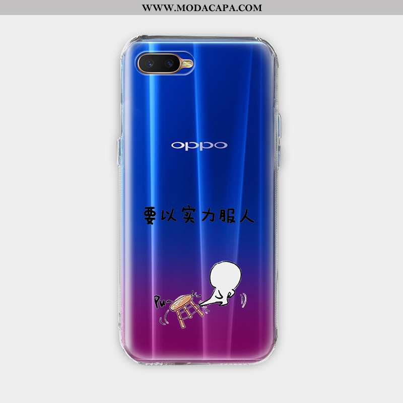 Capa Oppo Ax7 Estiloso Desenho Animado Capas Criativas Completa Silicone Azul Online