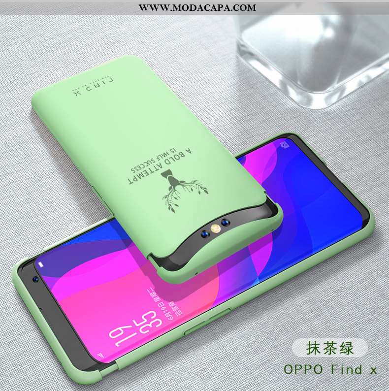 Capa Oppo Find X Super Verde Tendencia Silicone Lift Personalizada Criativas Baratas