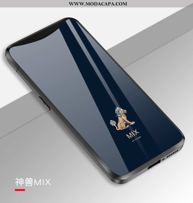 Capa Oppo Find X Vidro Personalizada Azul Escuro Lift Frente Capas Telemóvel Venda