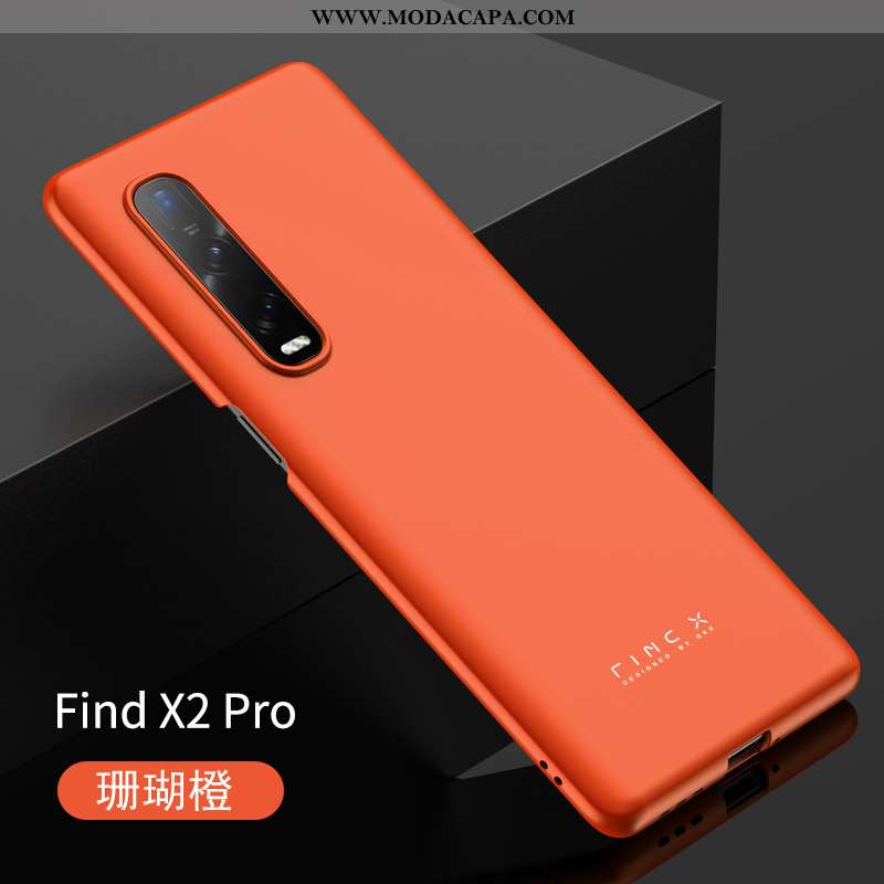 Capas Oppo Find X2 Pro Slim Protetoras Vermelho Malha Telemóvel Antiqueda Minimalista Promoção