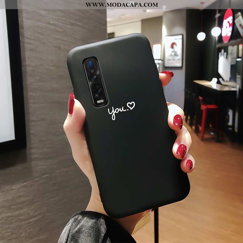 Capas Oppo Find X2 Pro Soft Estilosas Antiqueda Completa Preto Silicone Simples Comprar