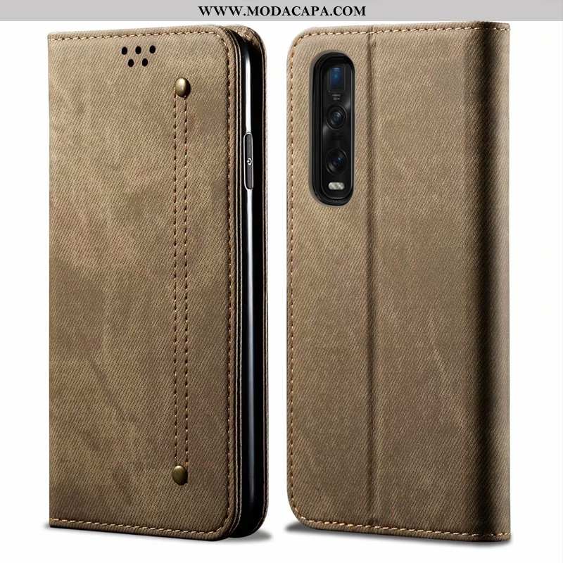 Capas Oppo Find X2 Pro Protetoras Telemóvel Cases Antiqueda Caqui Cover Baratas