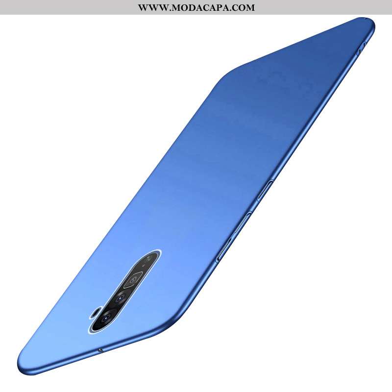 Capa Oppo Reno 10x Zoom Fosco Aço Azul Capas Protetoras Resistente Cases Baratas