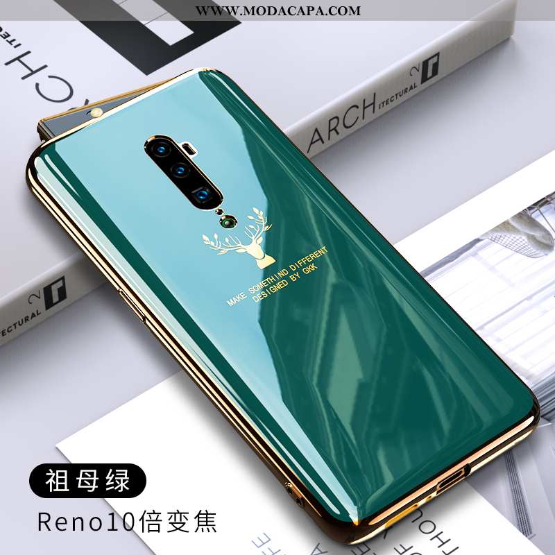 Capa Oppo Reno 10x Zoom Soft Antiqueda Telemóvel Protetoras Silicone Cinza Capas Barato