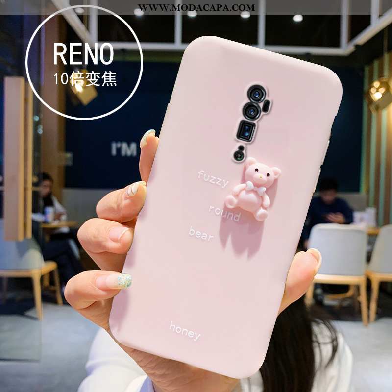 Capas Oppo Reno 10x Zoom Silicone Antiqueda Roxa Pequena Resina Bonitos Baratas