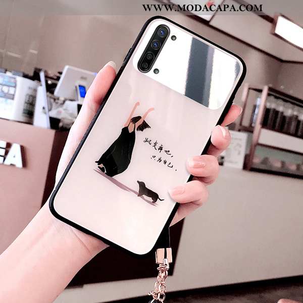 Capas Oppo Reno 3 Protetoras Criativas Cases Vermelho Telemóvel Bege Promoção