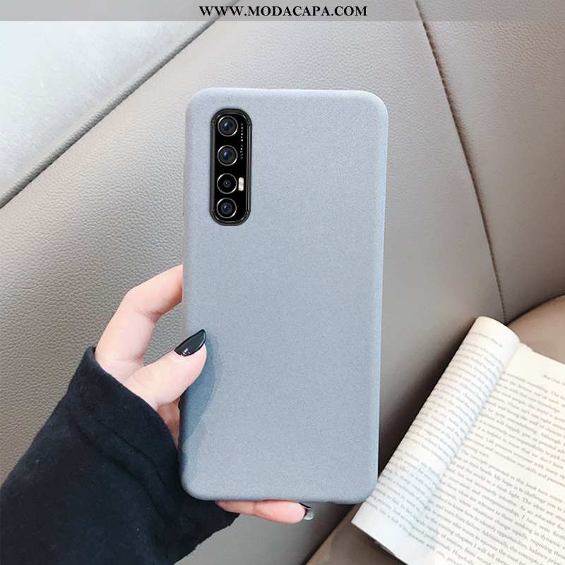 Capas Oppo Reno 3 Pro Soft Telemóvel Cases Cinza Casaco Estilosas Online