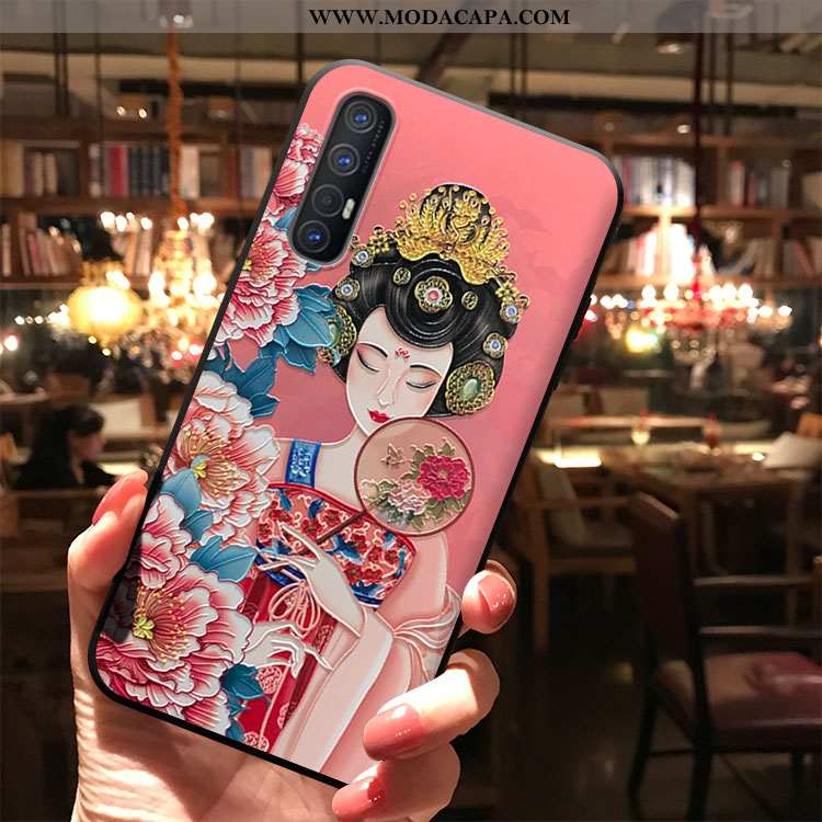 Capas Oppo Reno 3 Pro Protetoras Rosa Para Reveillon Franja Telemóvel Cases Comprar