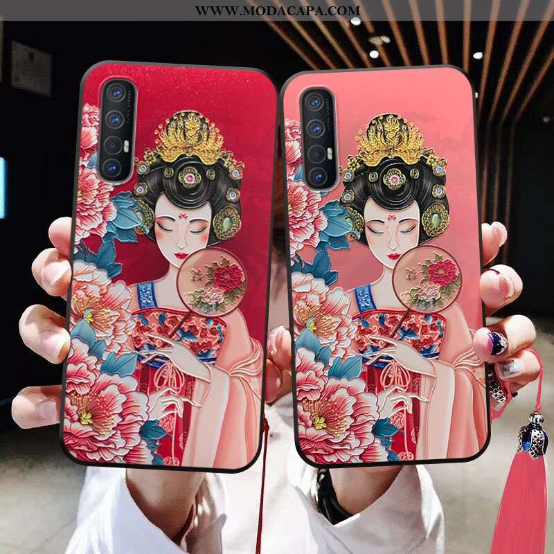 Capas Oppo Reno 3 Pro Protetoras Rosa Para Reveillon Franja Telemóvel Cases Comprar