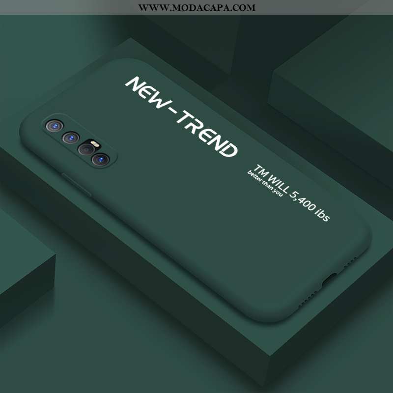 Capa Oppo Reno 3 Pro Soft Criativas Simples Telemóvel Amarela Personalizada Capas Baratos