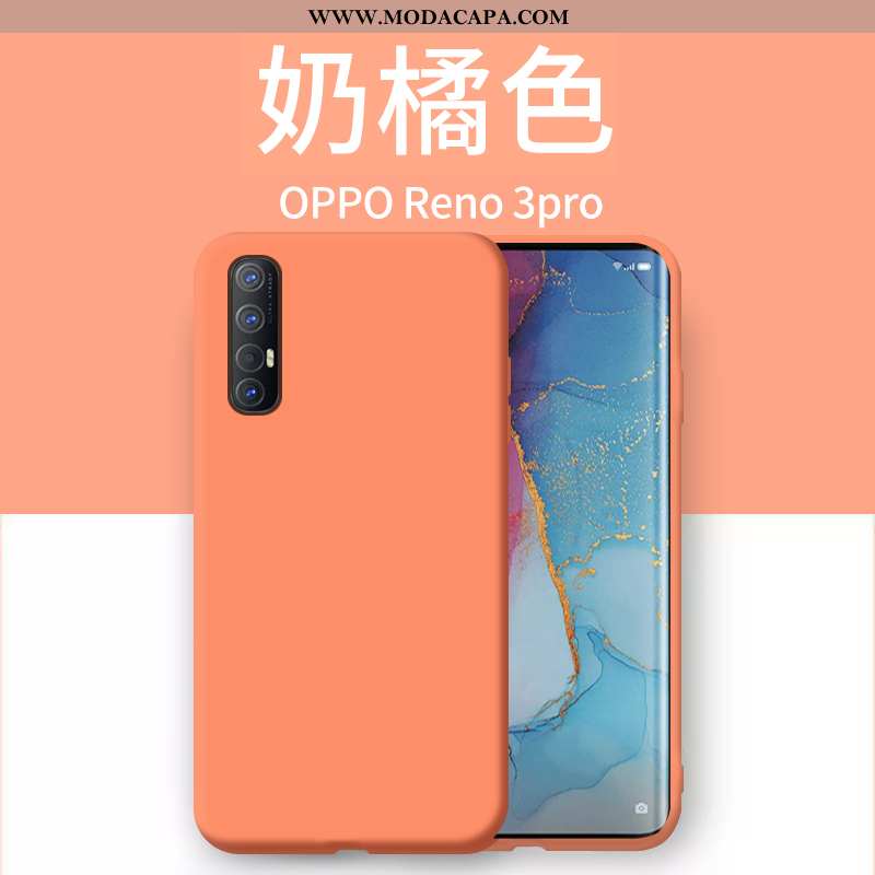 Capa Oppo Reno 3 Pro Criativas Nova Malha Antiqueda Original Laranja Super Comprar